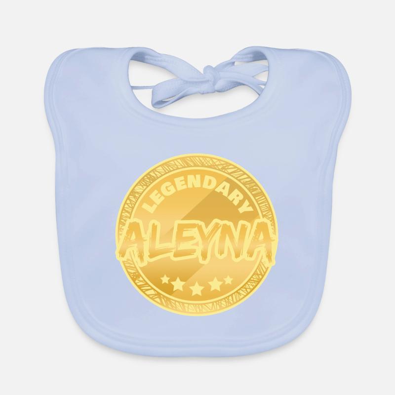 First name Aleyna Organic Baby Bibs
