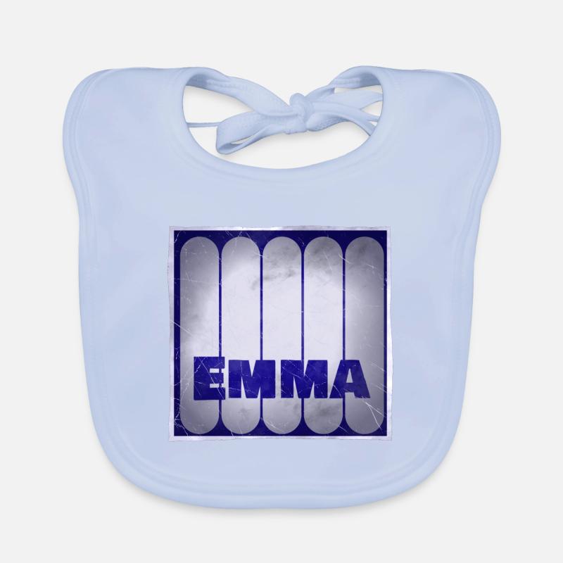Name Emma Geschenkidee Baby Bio-Lätzchen