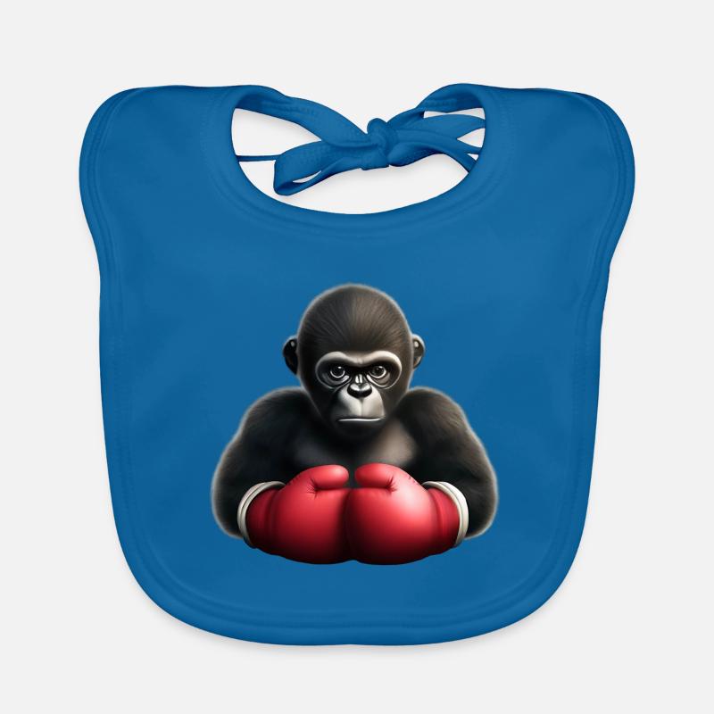 Boxer Gorilla Organic Baby Bibs
