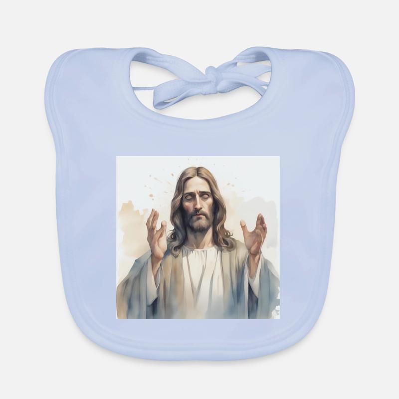 Jesus God Messiah Organic Baby Bibs