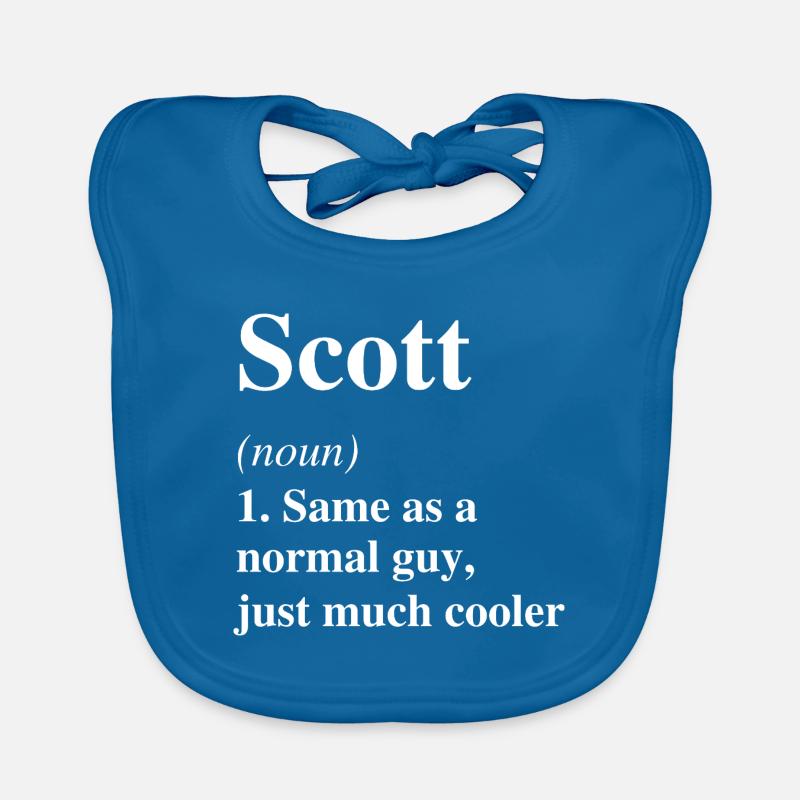 Scott Definition Cooler Name Spruch Geschenk Baby Bio-Lätzchen