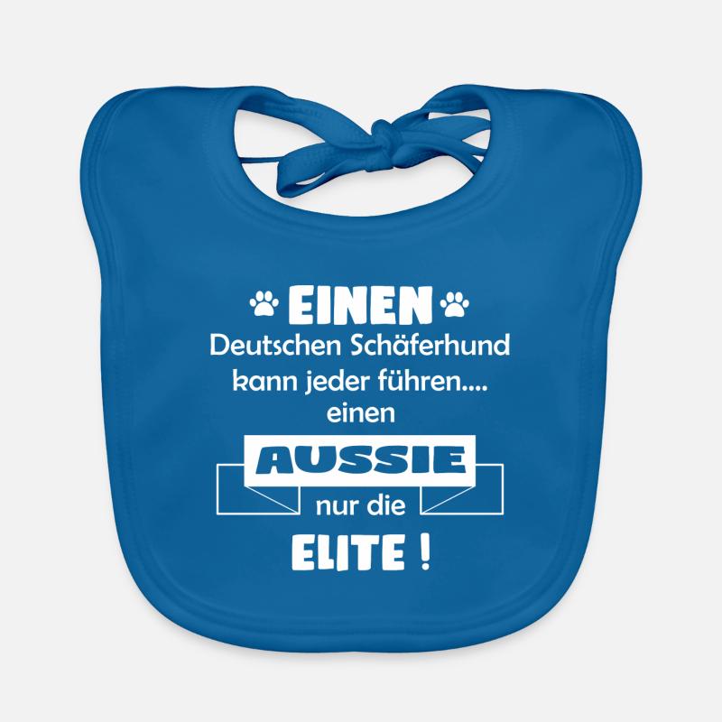 Australian Shepherd Tshirt - Aussie Shirt Baby Bio-Lätzchen