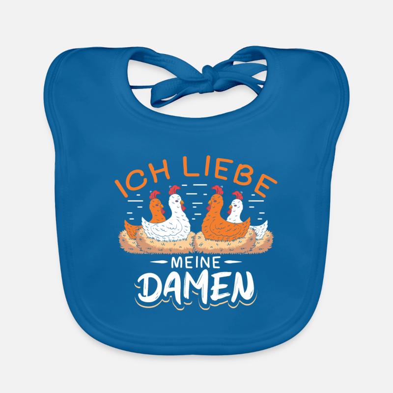 Hühnerflüsterer Huhn Hühnerhalter Hühner Baby Bio-Lätzchen