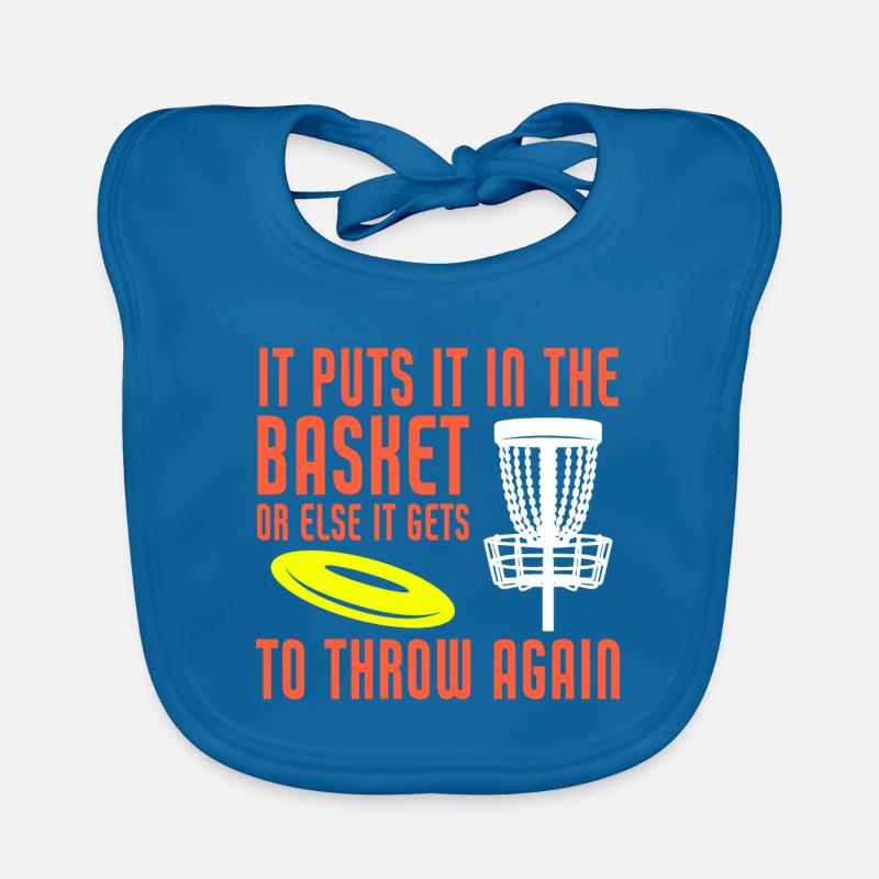 Il le met dans le panier Disc Golf Funny Disc Bavoir bio Bébé