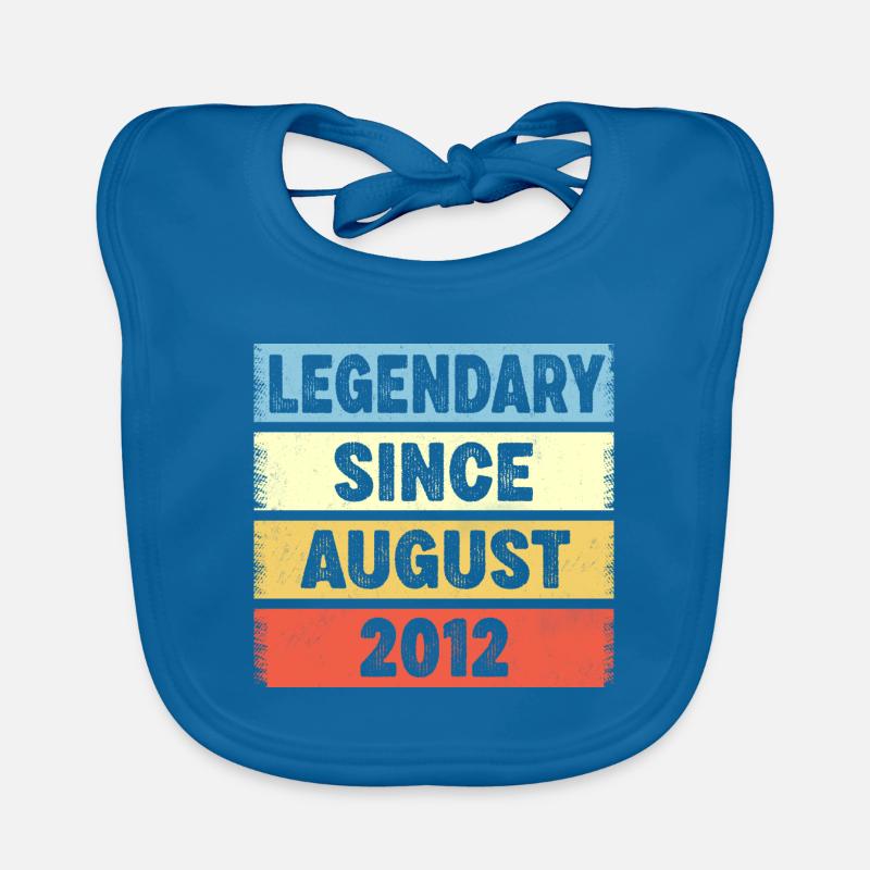 Legendary Since August 2012 10. Geburtstag Baby Bio-Lätzchen