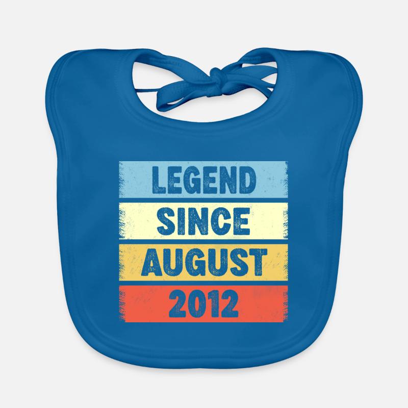 Legend Since August 2012 10. Geburtstag Baby Bio-Lätzchen