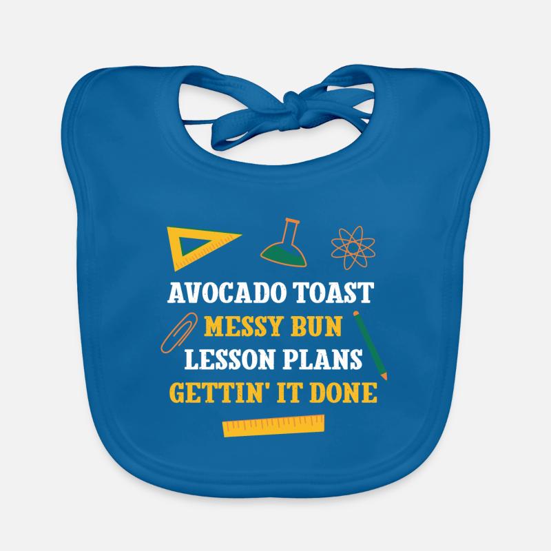 Avocado Toast Messy Bun Lesson Plans Funny Baby Bio-Lätzchen