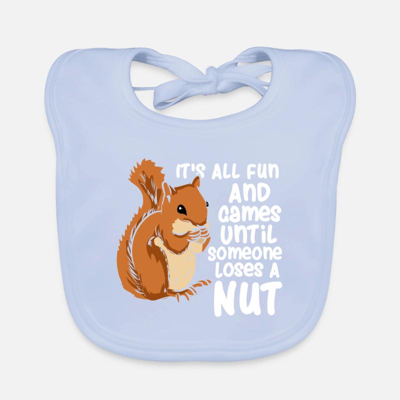 Eichhörnchen Squirrel All Fun And Games Baby Bio-Lätzchen