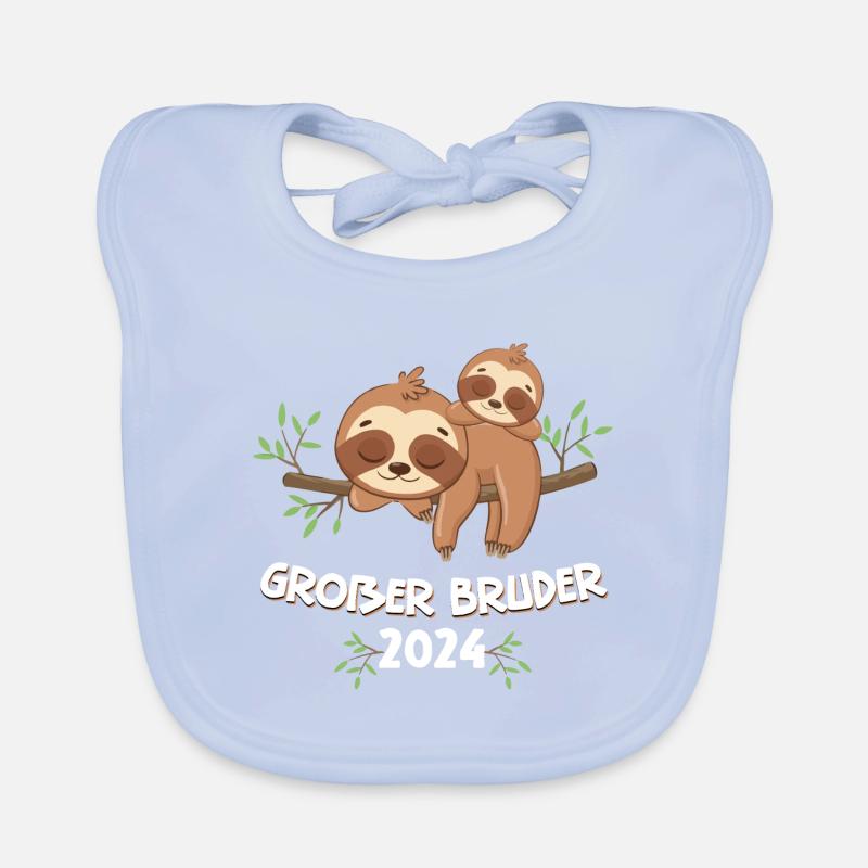 Big Brother 2024 Sloth Organic Baby Bibs