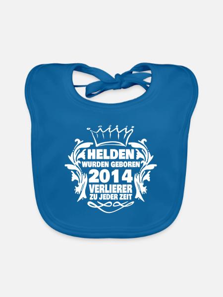 Helden 2014 - Baby Bio-Lätzchen - Pfauenblau