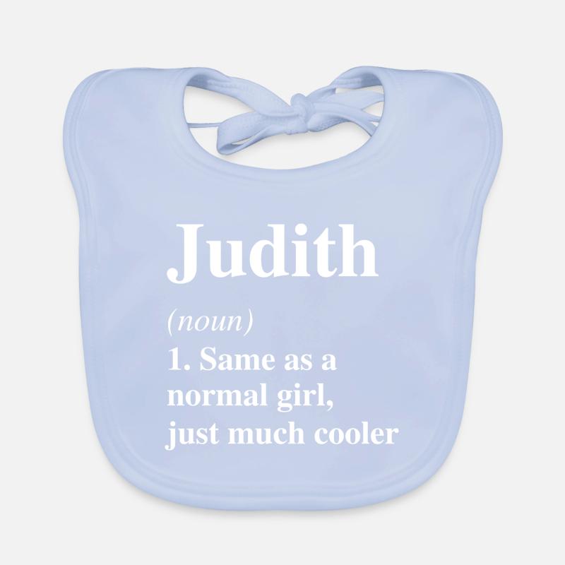 Judith Définition Cool Nom Dicton Cadeau Bavoir bio Bébé
