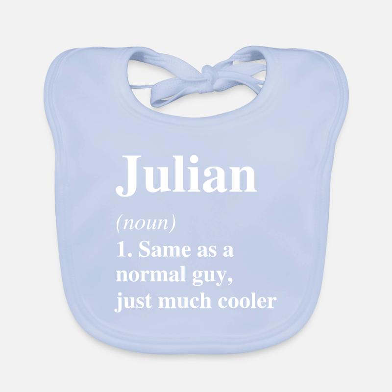 Julian Definition Cooler Name Spruch Geschenk Baby Bio-Lätzchen