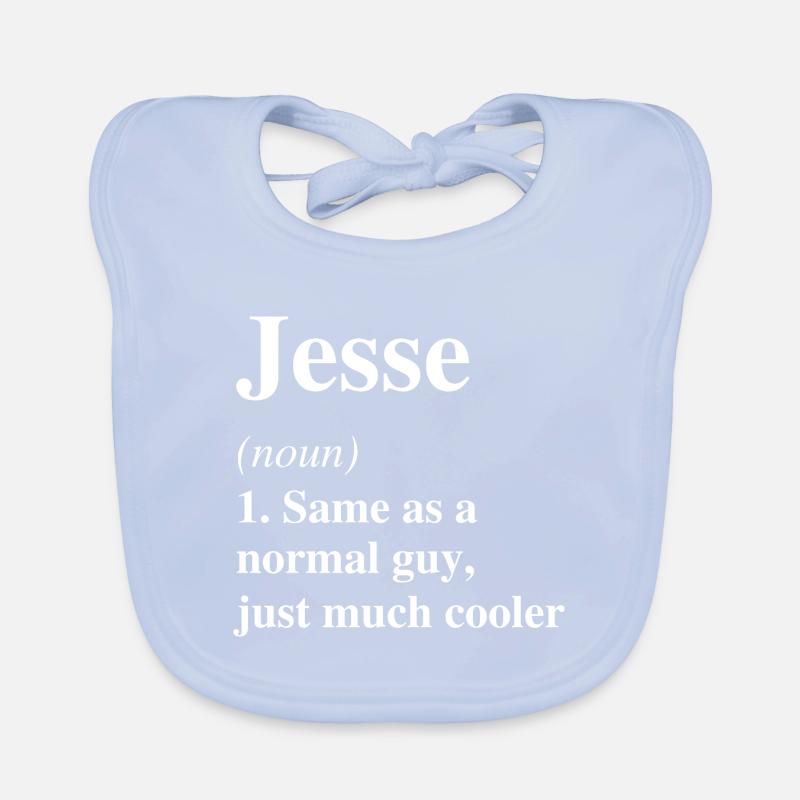 Jesse Definition Cooler Name Spruch Geschenk Baby Bio-Lätzchen