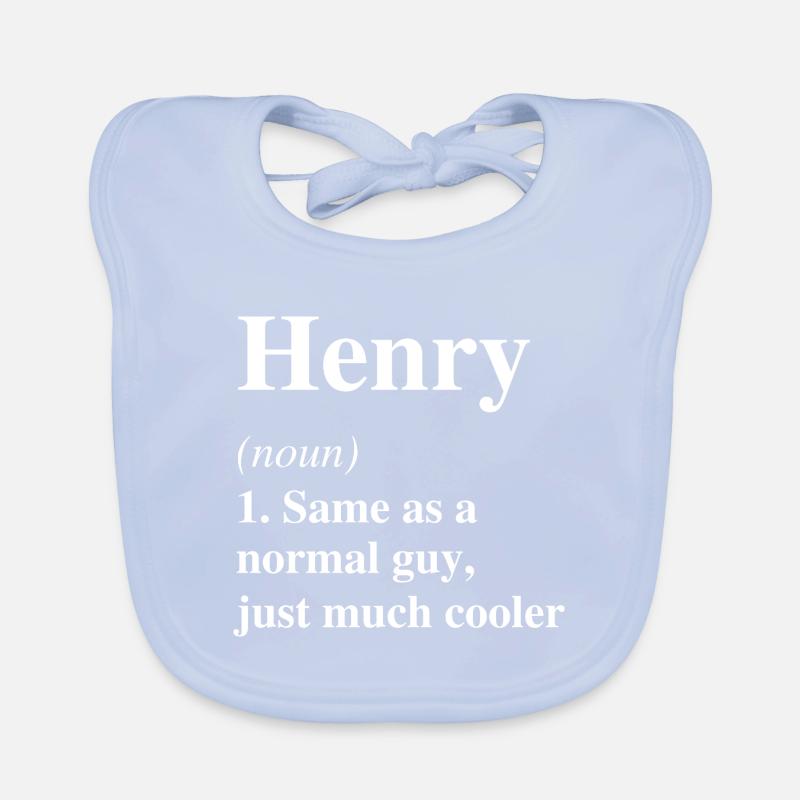 Henry Definition Cooler Name Spruch Geschenk Baby Bio-Lätzchen
