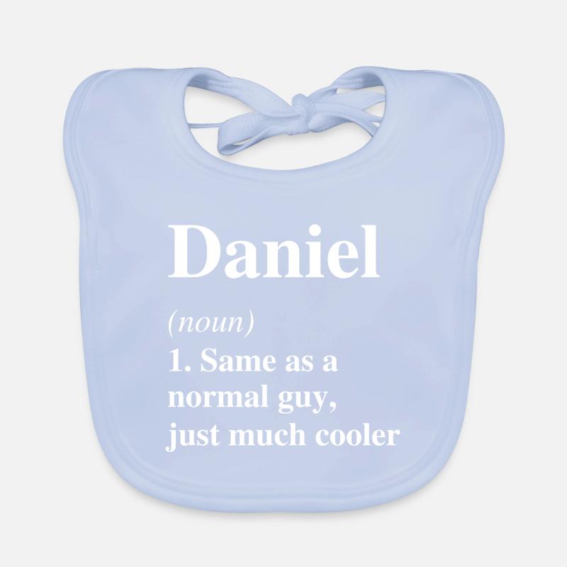 Daniel Definition Cooler Name Spruch Geschenk Baby Bio-Lätzchen