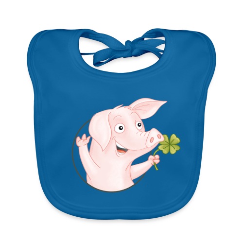 Glücksschwein - Baby Bio-Lätzchen
