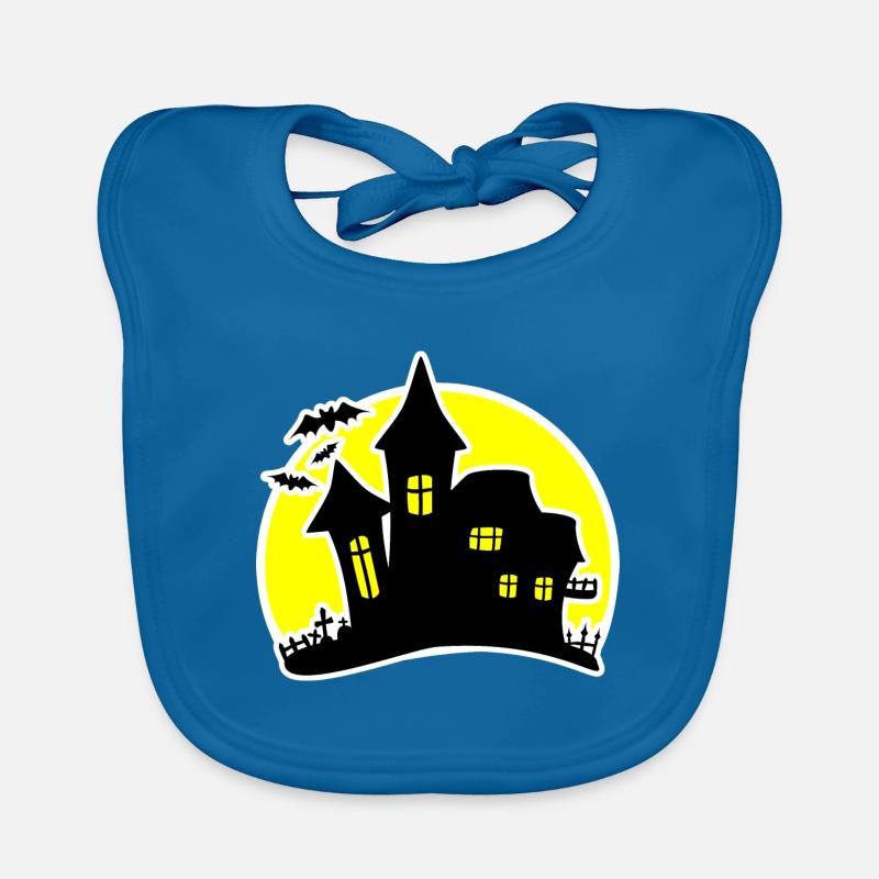 Maison d'Halloween Maison hantée Bavoir bio Bébé