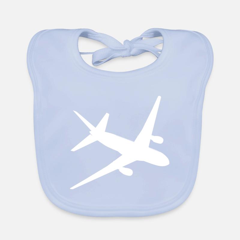 Airplane aviator Organic Baby Bibs
