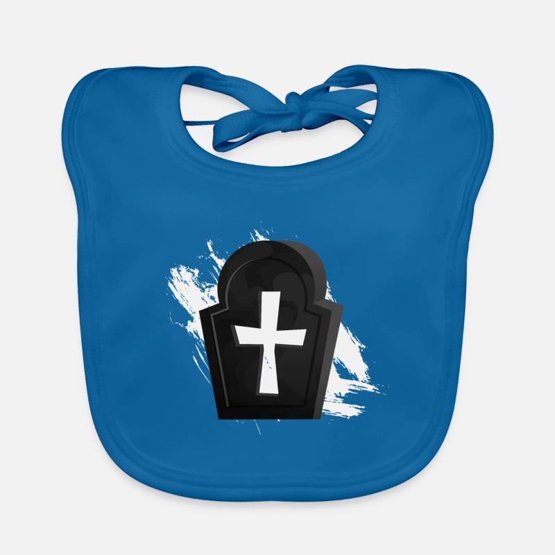 Cemetery Grave Cross Horror Horror Organic Baby Bibs