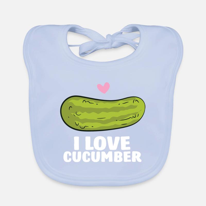 Concombre - i love cucumber Bavoir bio Bébé