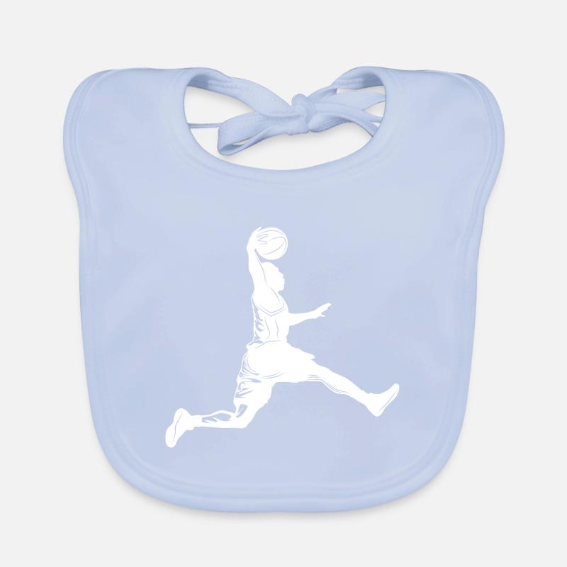 Silhouette de basket-ball Bavoir bio Bébé