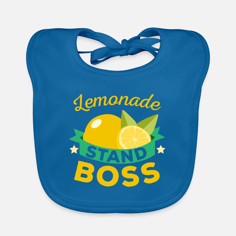 Lemonade Stand Boss Lemon Lover Fruit Drink Organic Baby Bibs