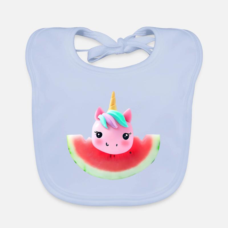 Licorne de pastèque Bavoir bio Bébé