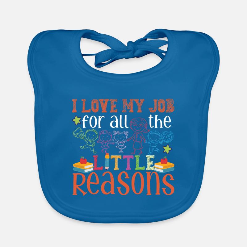 Professeur Montessori d’enseignement mignon Bavoir bio Bébé