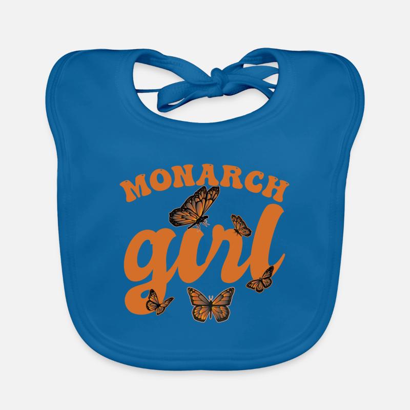 Monarch-Mädchen Baby Bio-Lätzchen