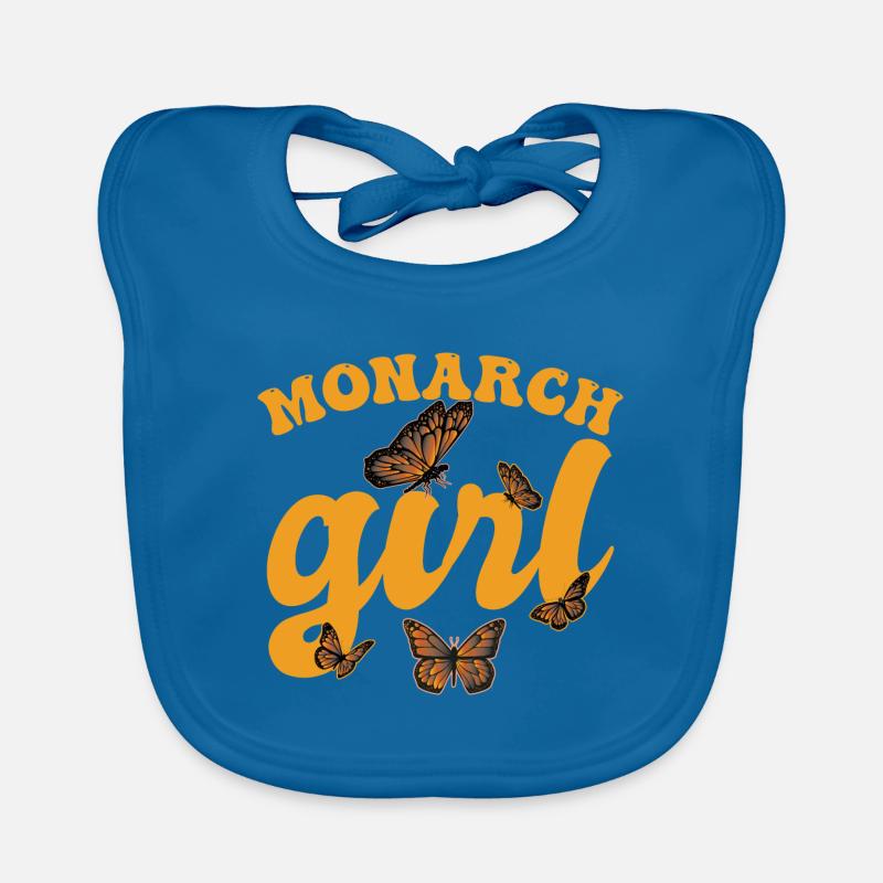 Monarch-Mädchen Baby Bio-Lätzchen