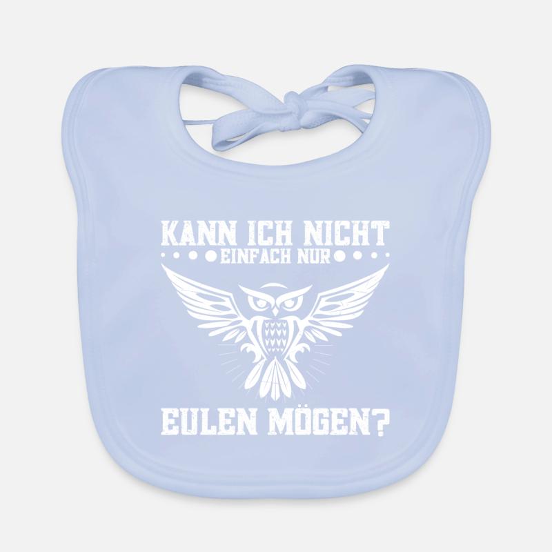 Eulenzüchter Eulen Eule Eulenfan Eulenliebhaber Baby Bio-Lätzchen