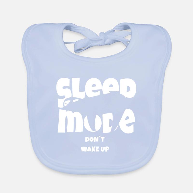 Funny Sloth Design Sleep Mode Organic Baby Bibs