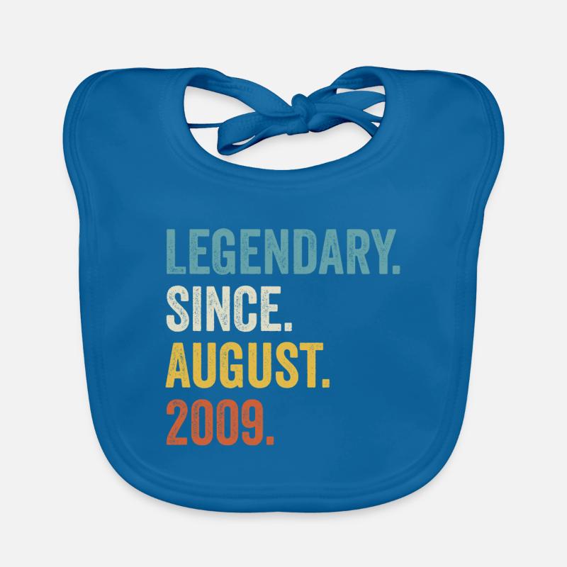 Legendary Since August 2009 13e anniversaire Bavoir bio Bébé