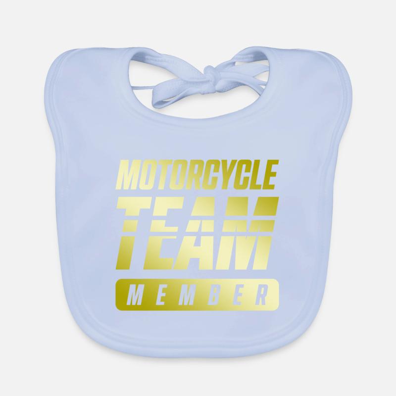 Équipe moto Bavoir bio Bébé
