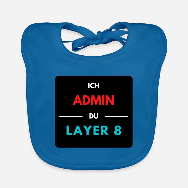 Ich Admin, du Layer 8 (2) Baby Bio-Lätzchen