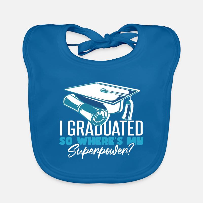 Graduated University Master Graduation Organic Baby Bibs