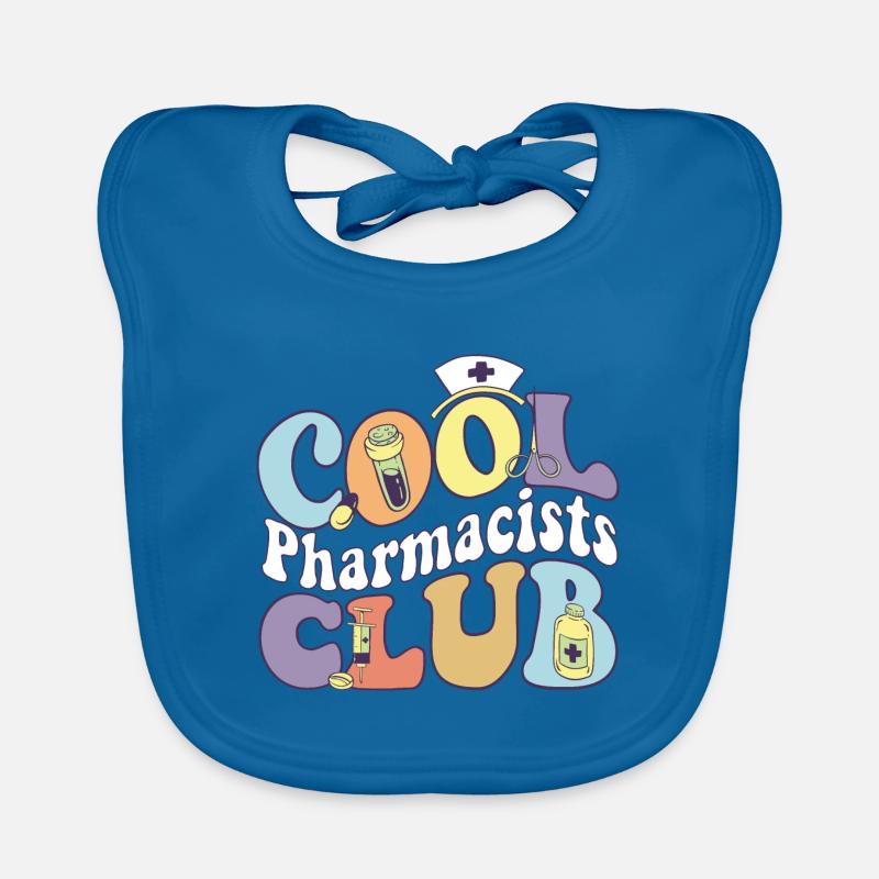 Cool Pharmacists Club Pharmacologist Practitioner Organic Baby Bibs