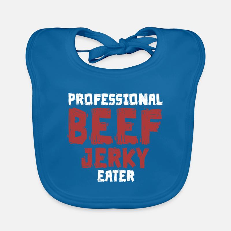 Professional Beef Jerky Eater Meat Lovers Organic Baby Bibs