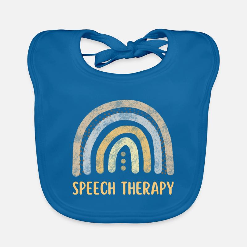 Speech Therapy Rainbow Organic Baby Bibs