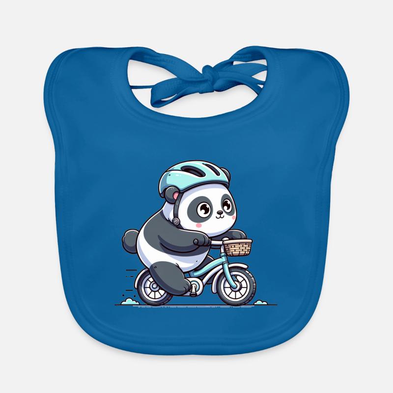 Mignon cycliste panda Bavoir bio Bébé