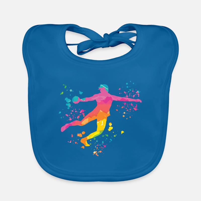 Diskuswerfer Colorsplash Diskuswurf Baby Bio-Lätzchen