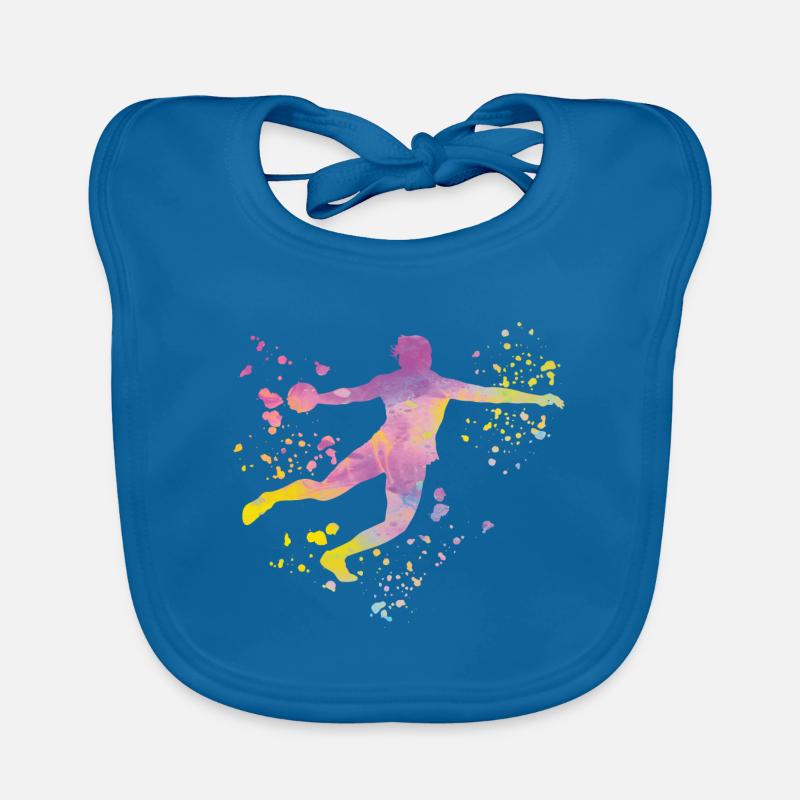 Diskuswerfer Colorsplash Diskuswurf Baby Bio-Lätzchen