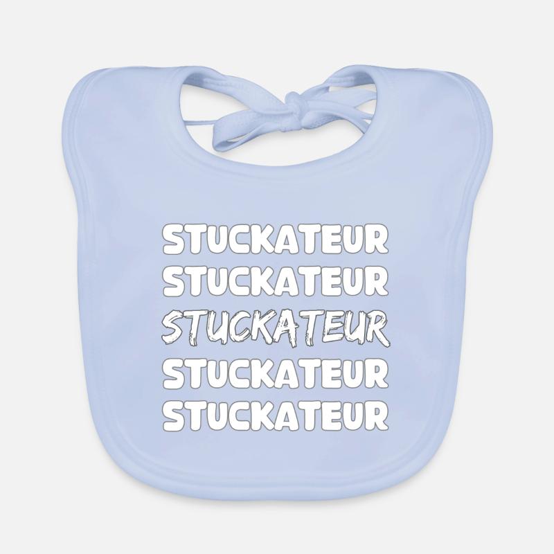 Gift for plasterer Organic Baby Bibs