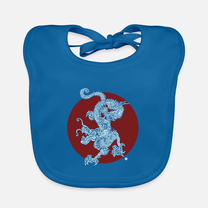Dragon blanc Bavoir bio Bébé