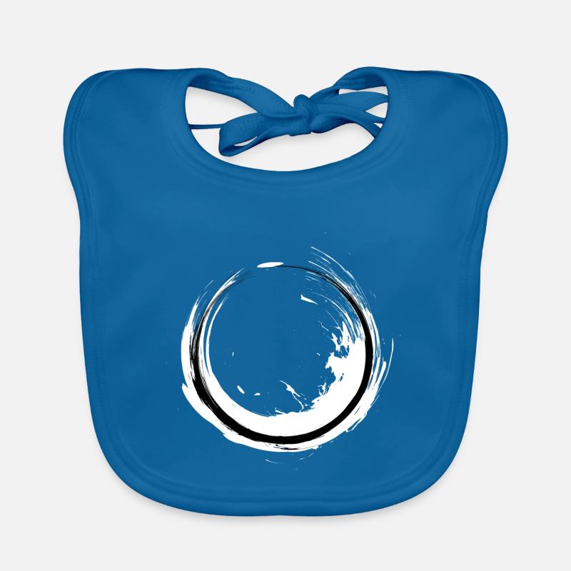 Zen Buddhism art circle Buddhism gift Organic Baby Bibs