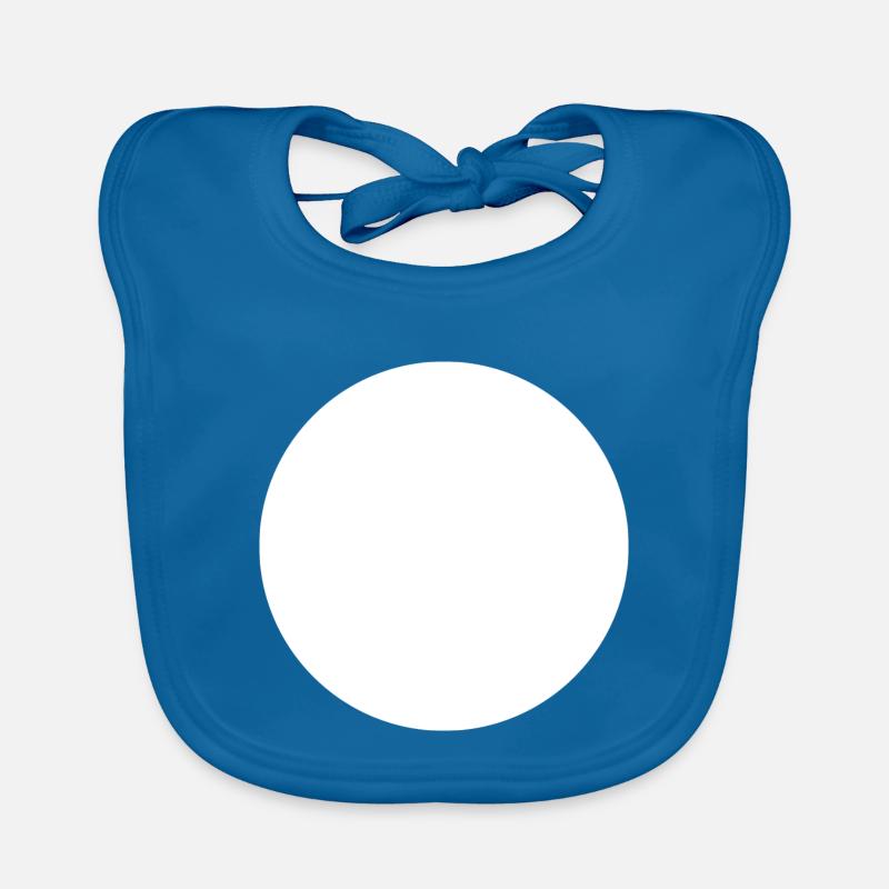 Cercle blanc vide Bavoir bio Bébé