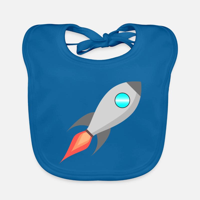 Roquette Spatiale Rocket Raumfahrt Bavoir bio Bébé