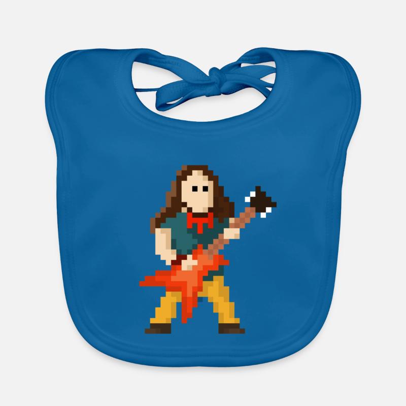 Dimebag Darrell - Pixelart Organic Baby Bibs