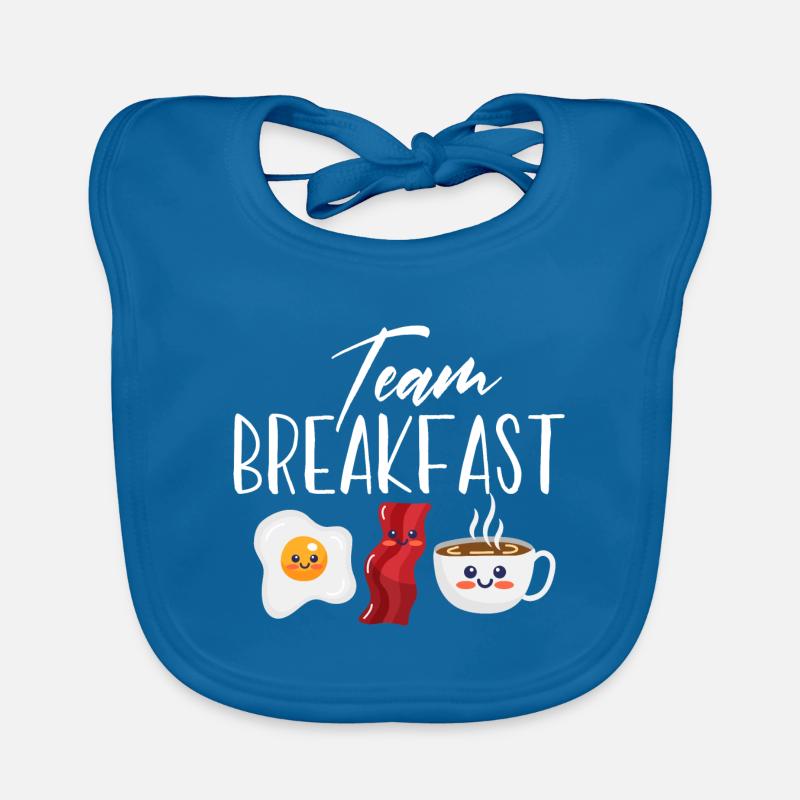 Team Breakfast Design for a bacon breakfast lover Baby Bio-Lätzchen