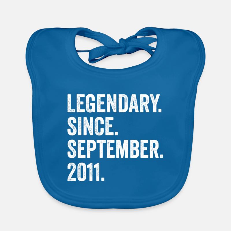 Legendary Since September 2011 11. Geburtstag Baby Bio-Lätzchen